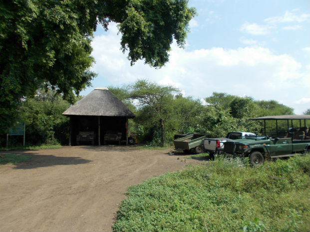 Car park at the Makuleke camp