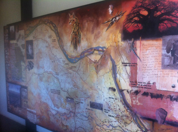 The map artwork at The Outpost