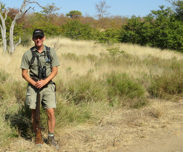 James Bailey pictured in Makuleke after a walking safari