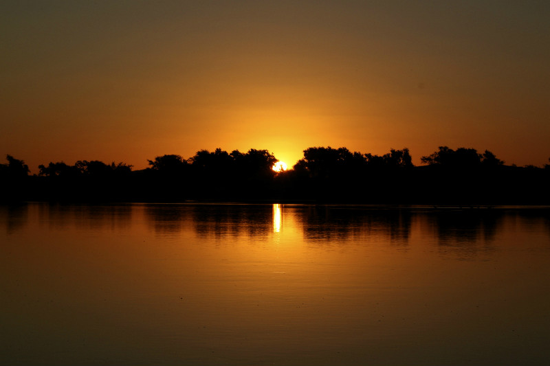 Sunsetting over the Limpopo River